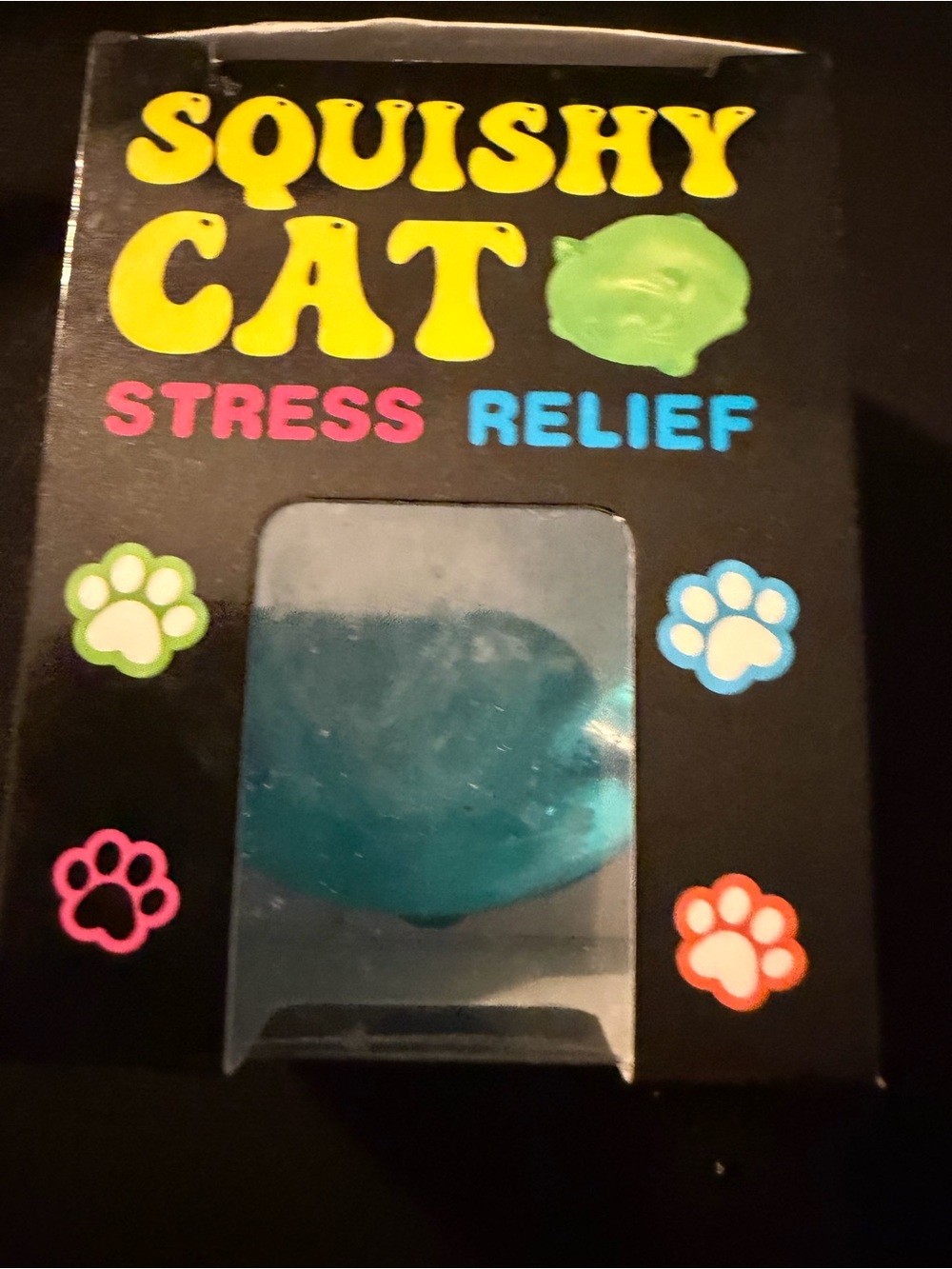 Squishy Cat Stress Relief Toy - Blue